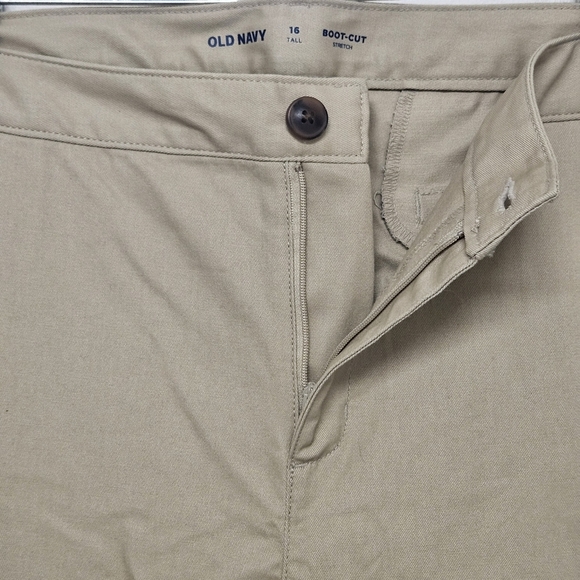 OLD NAVY UNIFORM BOOT CUT STRETCH PANTS WOMEN'S SIZE 16 TALL - Picture 3 of 7